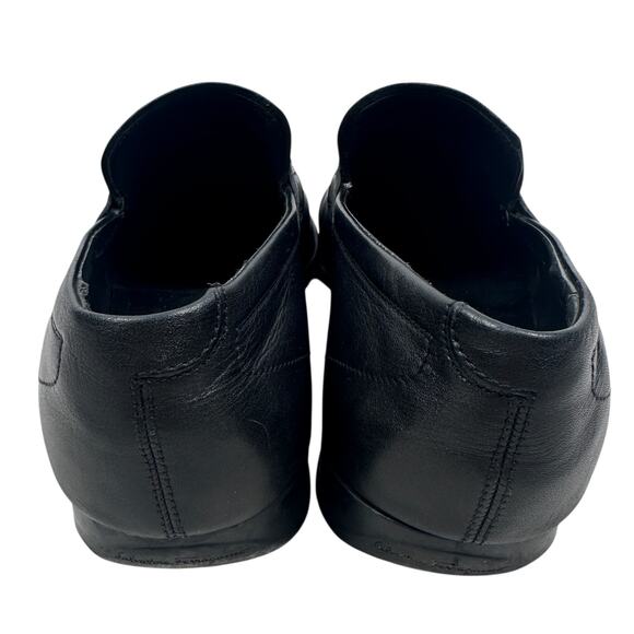 Salvatore Ferragamo Horsebit Buckle Loafers Men\'s 8.5 D Black Leather Shoes READ main image 4